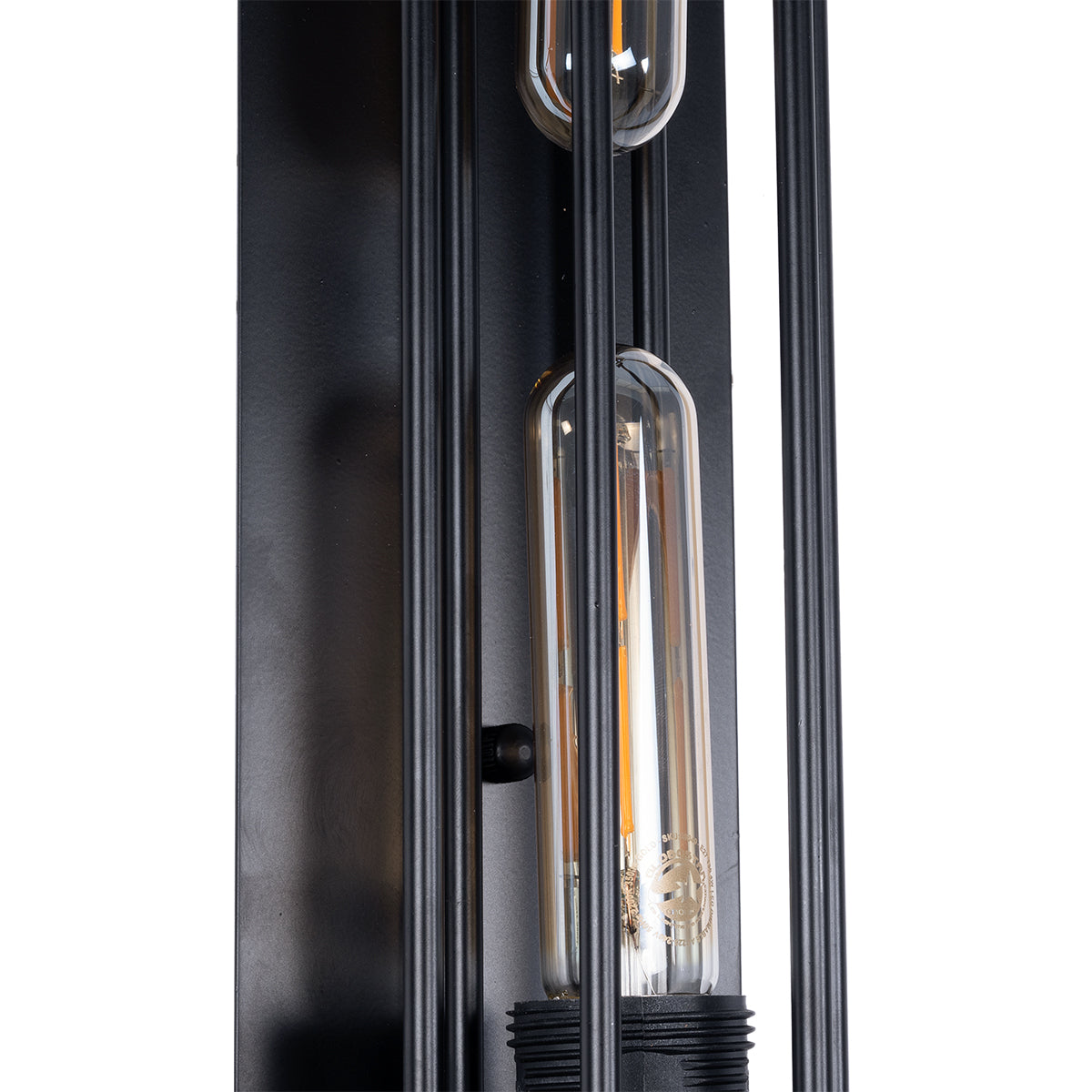 BESPOKE 01033 Vintage Φωτιστικό Τοίχου - Απλίκα με Ντουί 1 x E27 AC 220-240V IP20 - Μαύρο - Μ10 x Π10 x Υ47