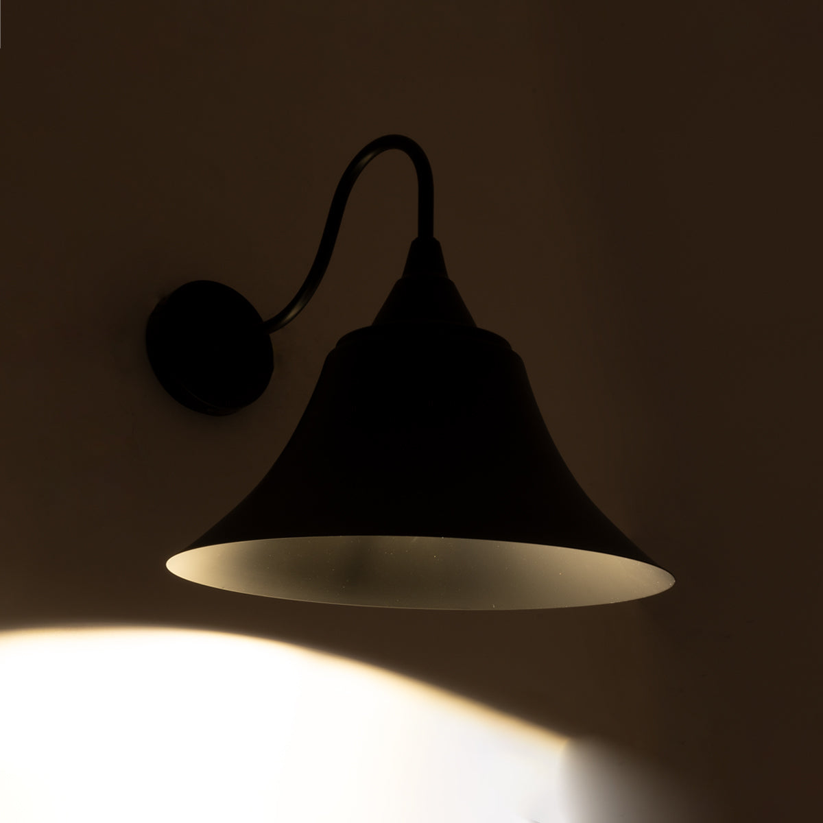 BELL 01038 Vintage Φωτιστικό Τοίχου - Απλίκα με Ντουί 1 x E27 AC 220-240V IP20 - Μαύρο - Μ35 x Π28.5 x Υ30