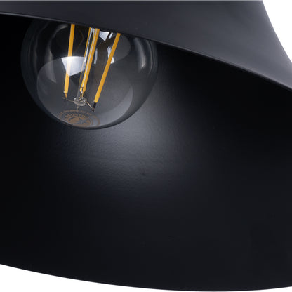 BELL 01038 Vintage Φωτιστικό Τοίχου - Απλίκα με Ντουί 1 x E27 AC 220-240V IP20 - Μαύρο - Μ35 x Π28.5 x Υ30