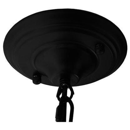 CLOCHER 01041 Vintage Κρεμαστό Φωτιστικό Καμπάνα Μονόφωτο 1 x E27 IP20 Μαύρο Μέταλλο - Μ29 x Π29 x Υ34cm