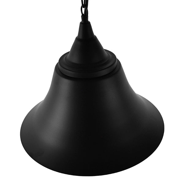 CLOCHER 01041 Vintage Κρεμαστό Φωτιστικό Καμπάνα Μονόφωτο 1 x E27 IP20 Μαύρο Μέταλλο - Μ29 x Π29 x Υ34cm