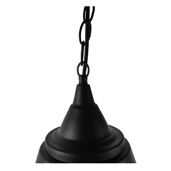 CLOCHER 01041 Vintage Κρεμαστό Φωτιστικό Καμπάνα Μονόφωτο 1 x E27 IP20 Μαύρο Μέταλλο - Μ29 x Π29 x Υ34cm