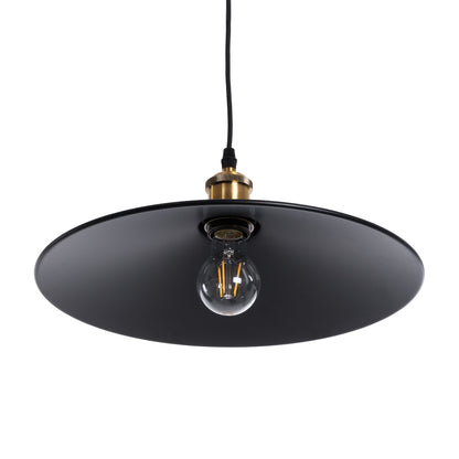 CARAVEL 01042 Vintage Κρεμαστό Φωτιστικό Οροφής με Ντουί 1 x E27 AC 220-240V IP20 - Μαύρο & Χρυσό - Μ36 x Π36 x Υ10