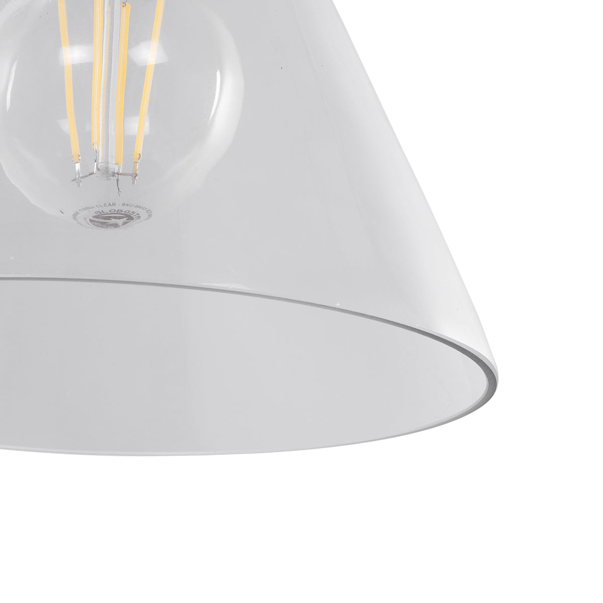 BINGLEY 01074 Vintage Φωτιστικό Τοίχου - Απλίκα με Ντουί 1 x E27 AC 220-240V IP20 - Διάφανο & Χρυσό - Μ18 x Π28 x Υ25