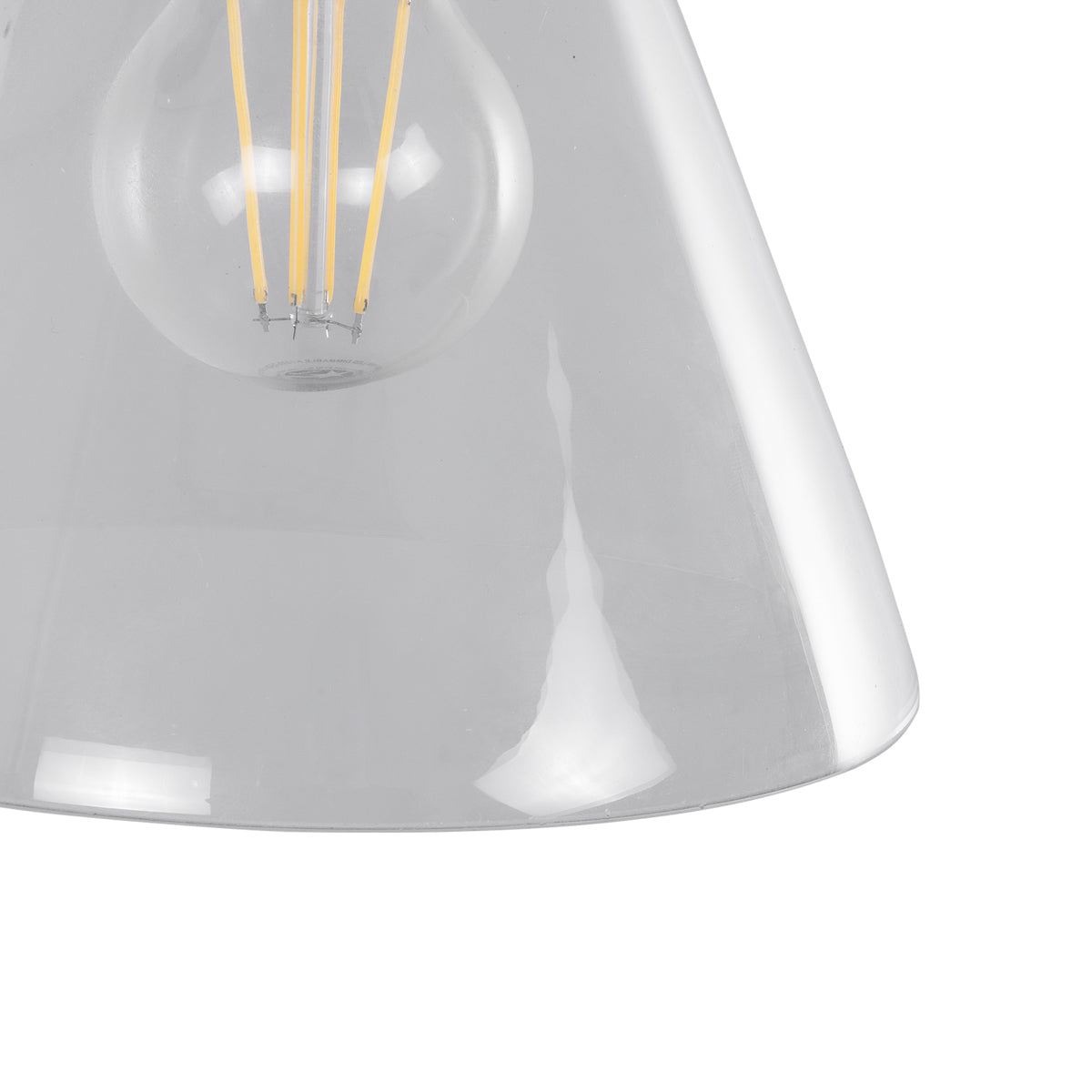 BINGLEY 01074 Vintage Φωτιστικό Τοίχου - Απλίκα με Ντουί 1 x E27 AC 220-240V IP20 - Διάφανο & Χρυσό - Μ18 x Π28 x Υ25