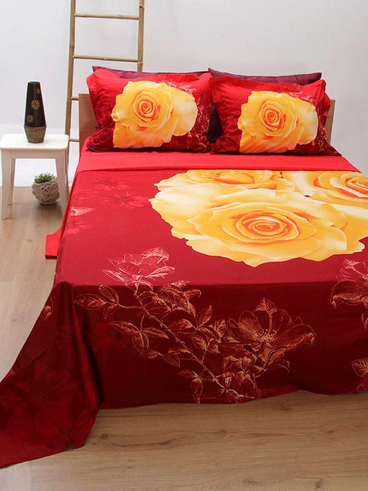 Σετ Παπλωματοθήκη Satin Εμπριμέ 300 Υπέρδιπλη 230x250εκ