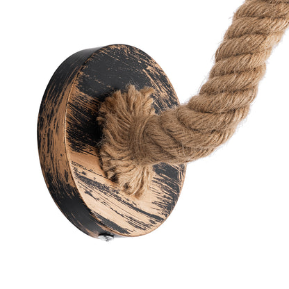 DAKER 01126 Vintage Φωτιστικό Τοίχου - Απλίκα με Ντουί 1 x E27 AC 220-240V IP20 - Χάλκινο Εφέ Σκουριάς & Μπεζ - Μ10 x Π22 x Υ15