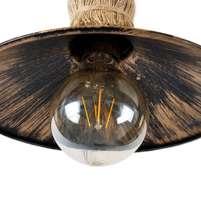 BRASSO 01132 Vintage Φωτιστικό Τοίχου - Απλίκα με Ντουί 1 x E27 AC 220-240V IP20 - Μπεζ & Χάλκινο Εφέ Σκουριάς - Μ38 x Π26.7 x Υ22