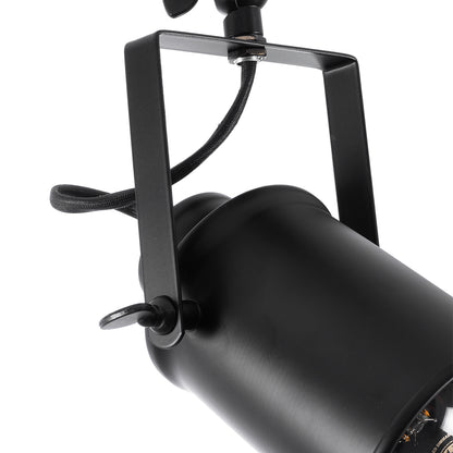 HOLLYWOOD 01153 Vintage Φωτιστικό Οροφής με Ντουί 1 x E27 AC 220-240V IP20 - Μαύρο - Μ8.5 x Π8.5 x Υ35