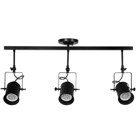 HOLLYWOOD 01155 Vintage Φωτιστικό Οροφής με Ντουί 3 x E27 AC 220-240V IP20 - Μαύρο - Μ13 x Π78 x Υ38