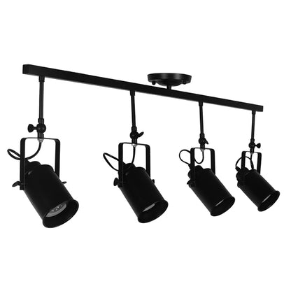 HOLLYWOOD 01156 Vintage Φωτιστικό Οροφής με Ντουί 4 x E27 AC 220-240V IP20 - Μαύρο - Μ13 x Π110 x Υ38