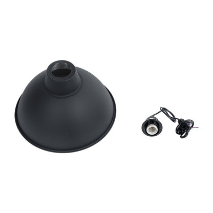 LOUVE 01177 Vintage Κρεμαστό Φωτιστικό Οροφής με Ντουί 1 x E27 AC 220-240V IP20 - Μαύρο - Μ40 x Π40 x Υ30