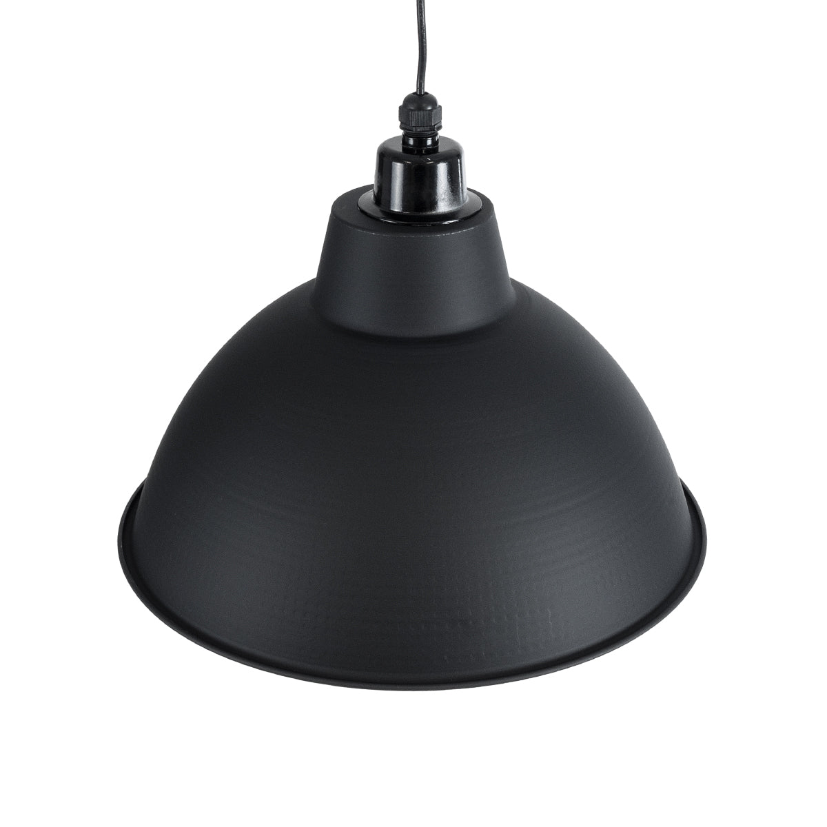 LOUVE 01177 Vintage Κρεμαστό Φωτιστικό Οροφής με Ντουί 1 x E27 AC 220-240V IP20 - Μαύρο - Μ40 x Π40 x Υ30