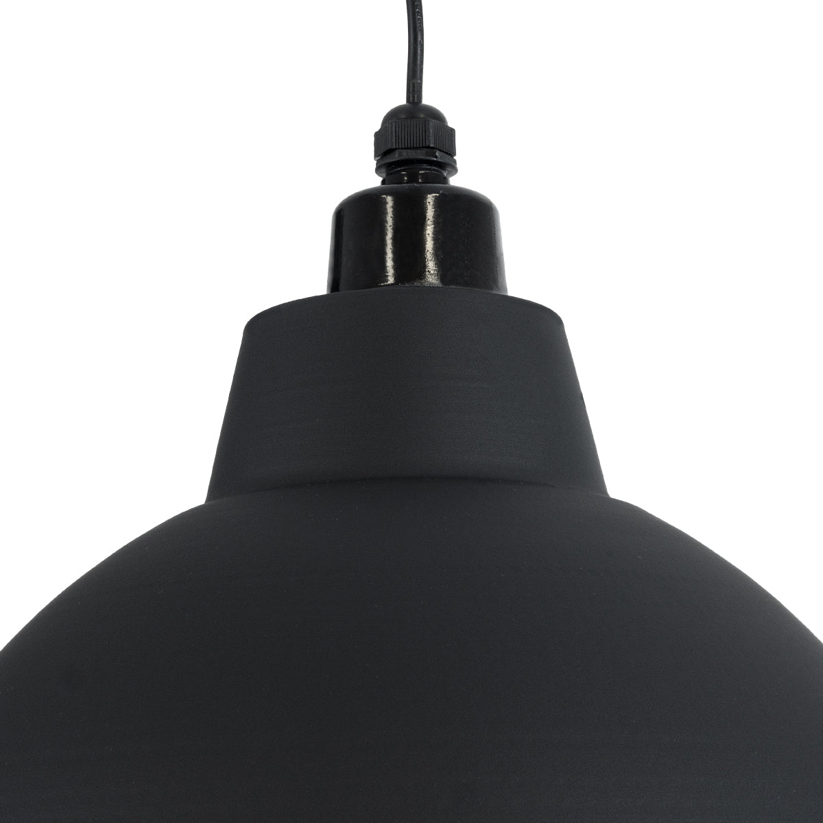 LOUVE 01177 Vintage Κρεμαστό Φωτιστικό Οροφής με Ντουί 1 x E27 AC 220-240V IP20 - Μαύρο - Μ40 x Π40 x Υ30