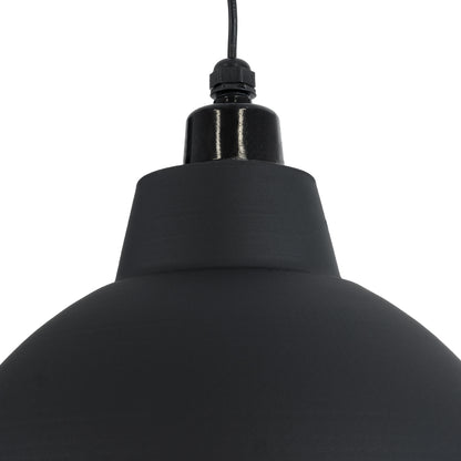 LOUVE 01177 Vintage Κρεμαστό Φωτιστικό Οροφής με Ντουί 1 x E27 AC 220-240V IP20 - Μαύρο - Μ40 x Π40 x Υ30