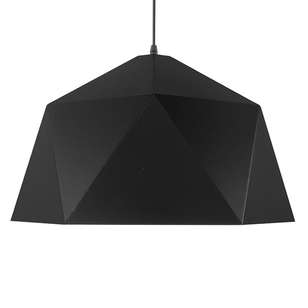 HEXAGON 01195 Μοντέρνο Κρεμαστό Φωτιστικό Οροφής με Ντουί 1 x E27 AC 220-240V IP20 - Μαύρο & Χρυσό - Μ46 x Π46 x Υ25