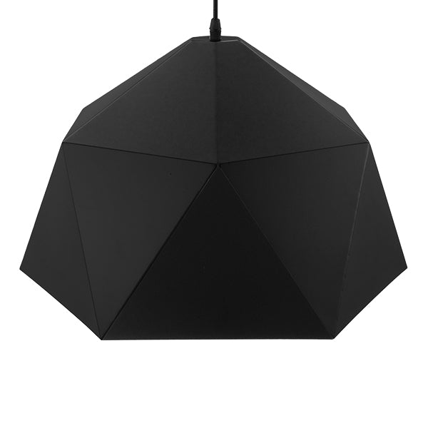 HEXAGON 01195 Μοντέρνο Κρεμαστό Φωτιστικό Οροφής με Ντουί 1 x E27 AC 220-240V IP20 - Μαύρο & Χρυσό - Μ46 x Π46 x Υ25