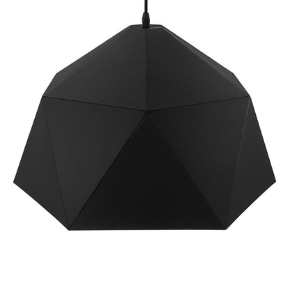 HEXAGON 01195 Μοντέρνο Κρεμαστό Φωτιστικό Οροφής με Ντουί 1 x E27 AC 220-240V IP20 - Μαύρο & Χρυσό - Μ46 x Π46 x Υ25