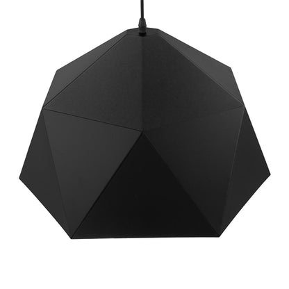 HEXAGON 01195 Μοντέρνο Κρεμαστό Φωτιστικό Οροφής με Ντουί 1 x E27 AC 220-240V IP20 - Μαύρο & Χρυσό - Μ46 x Π46 x Υ25