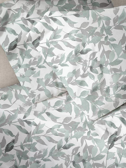 Παπλωματοθήκη Menta Εμπριμέ 050 Grey Μονή 170x250εκ