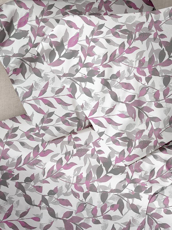 Παπλωματοθήκη Menta Εμπριμέ 050 Violet Μονή 170x250εκ