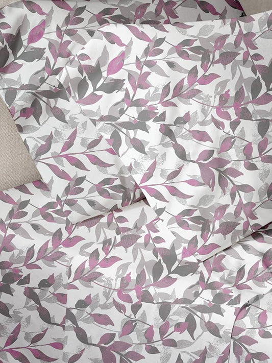 Παπλωματοθήκη Menta Εμπριμέ 050 Violet Μονή 170x250εκ