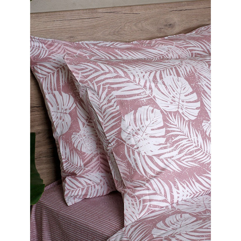 Παπλωματοθήκη Cotton Feelings 2038 Pink Διπλή 200x250εκ