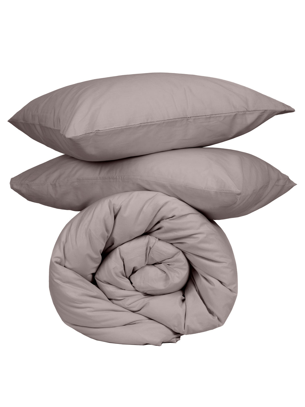 Παπλωματοθήκη Cotton Feelings 107 Dark Grey Διπλή 200x250εκ