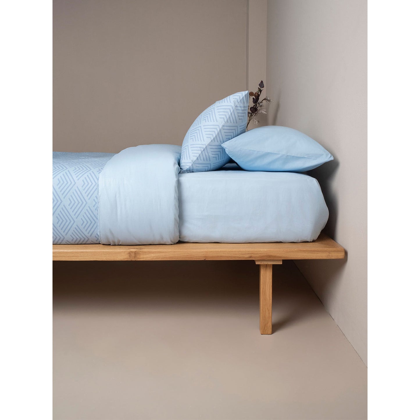 Παπλωματοθήκη Cotton Feelings 2048 Blue Υπέρδιπλη 230x250εκ