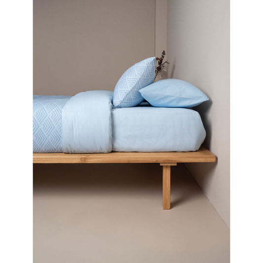 Παπλωματοθήκη Cotton Feelings 2048 Blue Υπέρδιπλη 230x250εκ