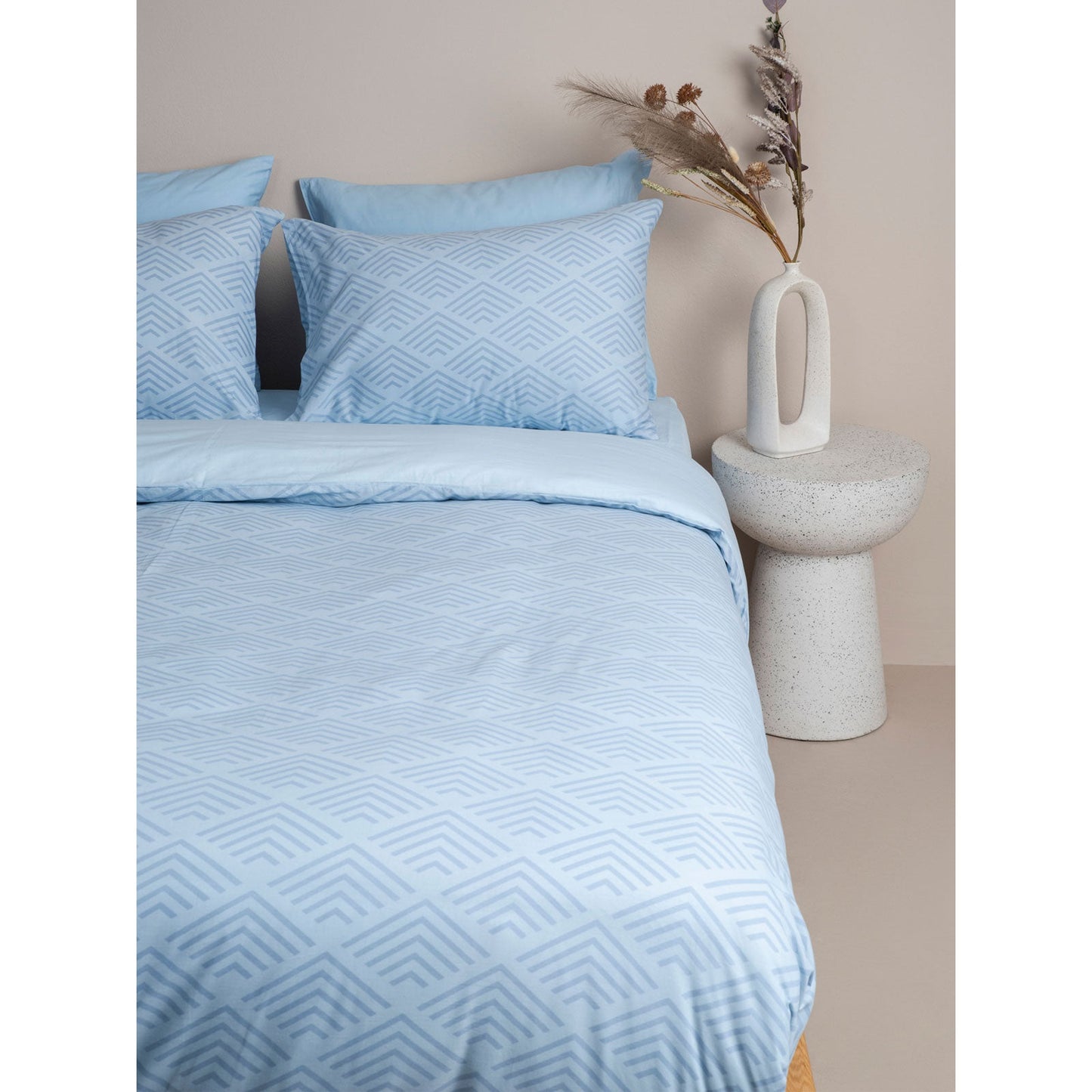 Παπλωματοθήκη Cotton Feelings 2048 Blue Υπέρδιπλη 230x250εκ