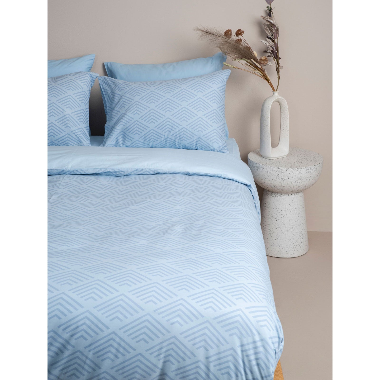 Παπλωματοθήκη Cotton Feelings 2048 Blue Υπέρδιπλη 230x250εκ