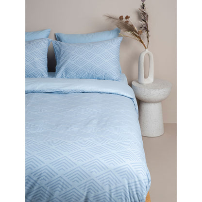 Παπλωματοθήκη Cotton Feelings 2048 Blue Υπέρδιπλη 230x250εκ