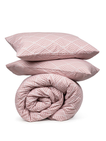 Παπλωματοθήκη Cotton Feelings 2048 Powder Υπέρδιπλη 230x250εκ