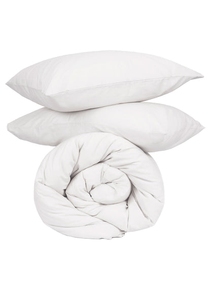 Παπλωματοθήκη Cotton Feelings 100 White Μονή 170x250εκ