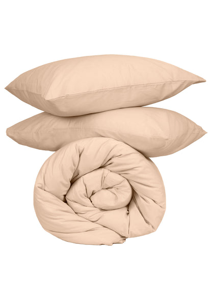 Παπλωματοθήκη Cotton Feelings 110 Beige Μονή 170x250εκ