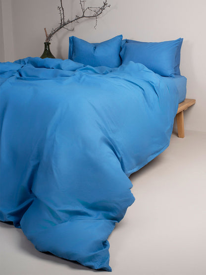 Παπλωματοθήκη Cotton Feelings 104 Blue Μονή 170x250εκ