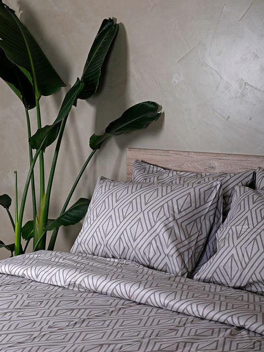 Παπλωματοθήκη Cotton Feelings 2042 Grey Μονή 170x250εκ