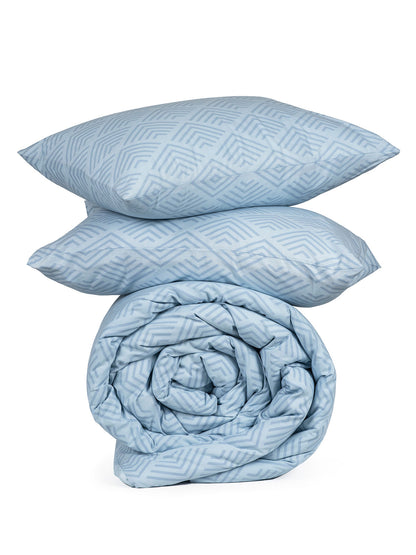 Παπλωματοθήκη Cotton Feelings 2048 Blue Μονή 170x250εκ