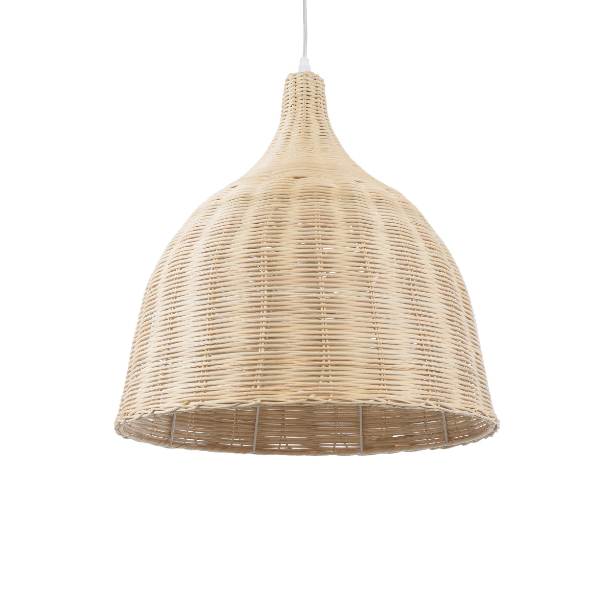 BAHAMAS 01203 Boho Κρεμαστό Φωτιστικό Οροφής με Ντουί 1 x E27 AC 220-240V IP20 - Μπεζ - Μ45 x Π45 x Υ47