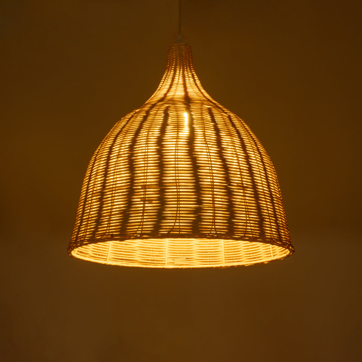 BAHAMAS 01203 Boho Κρεμαστό Φωτιστικό Οροφής με Ντουί 1 x E27 AC 220-240V IP20 - Μπεζ - Μ45 x Π45 x Υ47