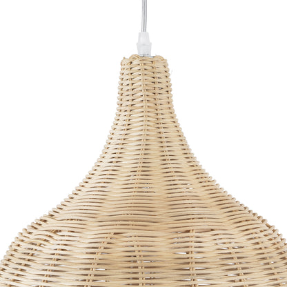 BAHAMAS 01203 Boho Κρεμαστό Φωτιστικό Οροφής με Ντουί 1 x E27 AC 220-240V IP20 - Μπεζ - Μ45 x Π45 x Υ47