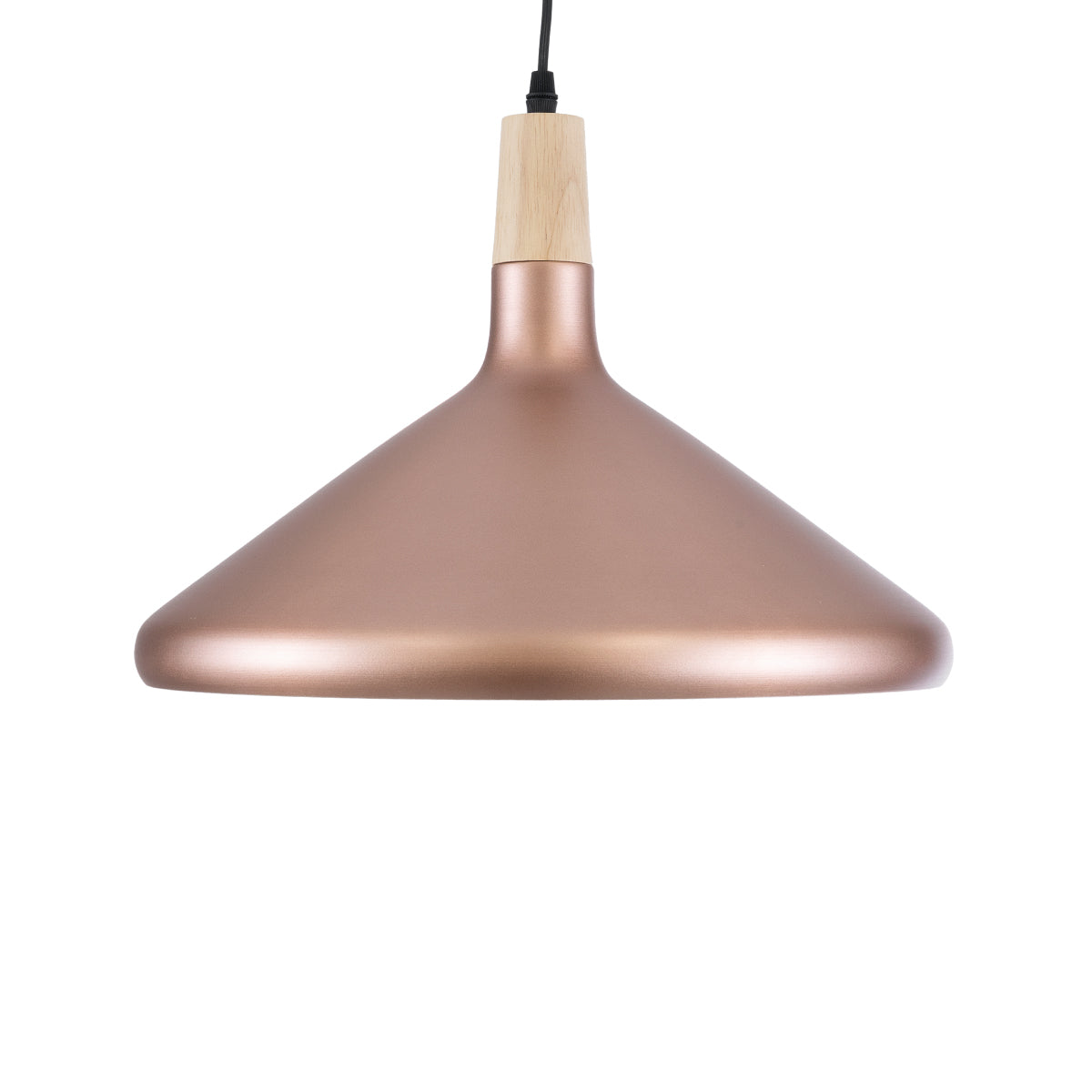 FELICITA 01223 Μοντέρνο Κρεμαστό Φωτιστικό Οροφής με Ντουί 1 x E27 AC 220-240V IP20 - Χάλκινο & Λευκό - Μ40 x Π40 x Υ30