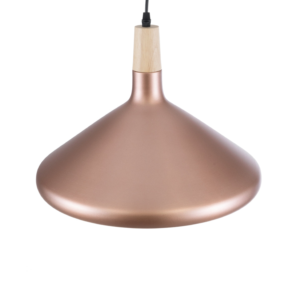 FELICITA 01223 Μοντέρνο Κρεμαστό Φωτιστικό Οροφής με Ντουί 1 x E27 AC 220-240V IP20 - Χάλκινο & Λευκό - Μ40 x Π40 x Υ30