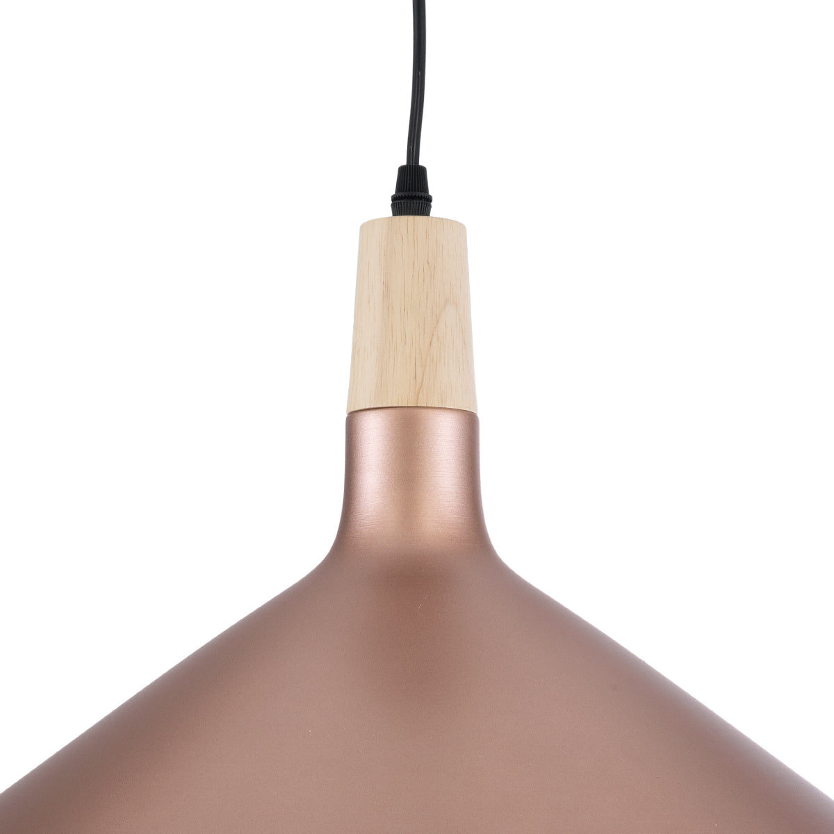 FELICITA 01223 Μοντέρνο Κρεμαστό Φωτιστικό Οροφής με Ντουί 1 x E27 AC 220-240V IP20 - Χάλκινο & Λευκό - Μ40 x Π40 x Υ30