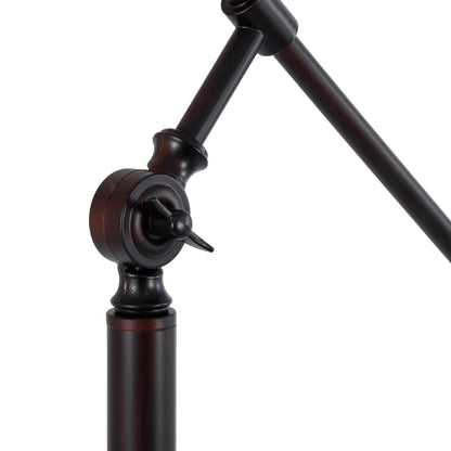 SILENE 01243 Vintage Επιδαπέδιο Φωτιστικό με Ντουί 1 x E27 AC 220-240V IP20 - Μαύρο & Χρυσό - Μ30 x Π30 x Υ194