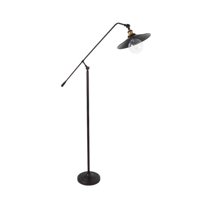 SILENE 01243 Vintage Επιδαπέδιο Φωτιστικό με Ντουί 1 x E27 AC 220-240V IP20 - Μαύρο & Χρυσό - Μ30 x Π30 x Υ194