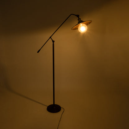 SILENE 01243 Vintage Επιδαπέδιο Φωτιστικό με Ντουί 1 x E27 AC 220-240V IP20 - Μαύρο & Χρυσό - Μ30 x Π30 x Υ194