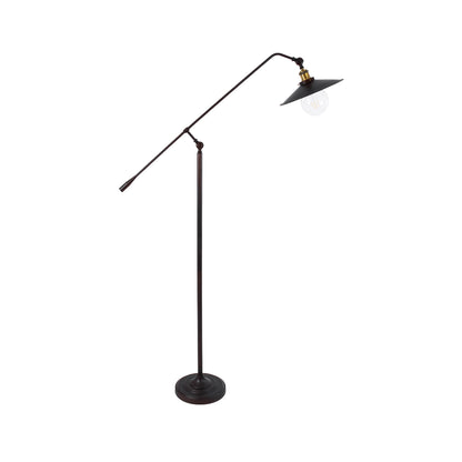 SILENE 01243 Vintage Επιδαπέδιο Φωτιστικό με Ντουί 1 x E27 AC 220-240V IP20 - Μαύρο & Χρυσό - Μ30 x Π30 x Υ194