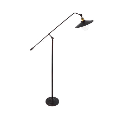 SILENE 01243 Vintage Επιδαπέδιο Φωτιστικό με Ντουί 1 x E27 AC 220-240V IP20 - Μαύρο & Χρυσό - Μ30 x Π30 x Υ194